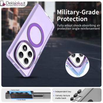 Smūgiams atsparus dėklas su magsafe - violetinis (Xiaomi Redmi Note 15 5G/4G/Poco M8 5G) Smūgiams atsparus dėklas su magsafe - violetinis (Xiaomi Redmi Note 15 5G/4G/Poco M8 5G)